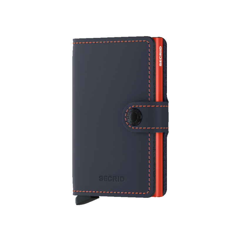 Porte-cartes SECRID Miniwallet Matte NightBlue & Orange