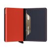 Porte-cartes SECRID Slimwallet Matte Nightblue & Orange