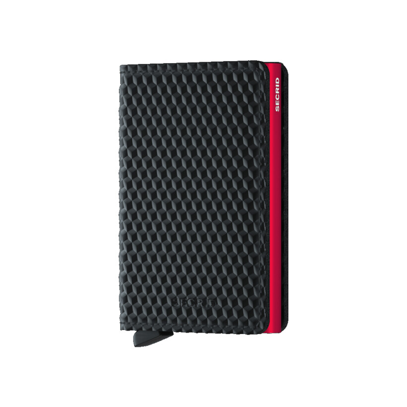 Porte-cartes SECRID Slimwallet Cubic Black-Red