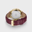 Montre Cluse Minuit Multifunction Leather, Dark Cherry Lizard, Gold Colour CW10706