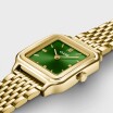 Montre Cluse Gracieuse Petite Double Steel, Forest Green, Gold Colour CW11811