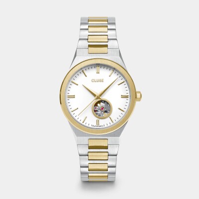 Montre Cluse Vigoureux Automatic, White, Bicolour CW24105