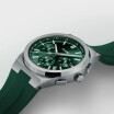 Montre Cluse Vigoureux Chrono Silicone Green, Silver Colour CW20808