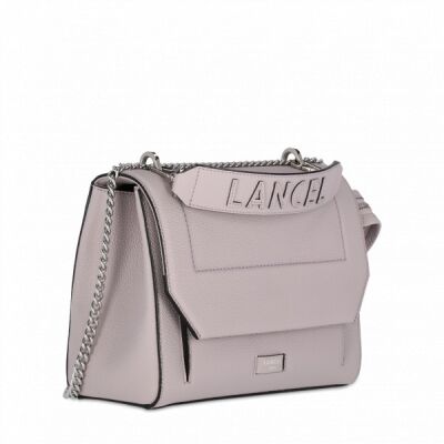 Sac Ninon de Lancel taille M gris / Mauve