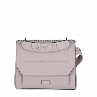 Sac Ninon de Lancel taille M gris / Mauve