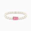 Bracelet THOMAS SABO X HARIBO Ourson Rose, perles d'eau douce et argent