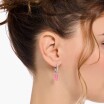 Boucles d'oreilles créoles THOMAS SABO X HARIBO Ourson rose pendant