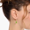 Boucles d'oreilles créoles THOMAS SABO X HARIBO Ourson vert pendant plaqué or