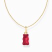 Pendentif THOMAS SABO X HARIBO Ourson rouge argent plaqué or et oxydes de zirconium