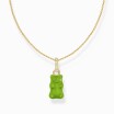 Pendentif THOMAS SABO X HARIBO Ourson vert argent plaqué or et oxydes de zirconium