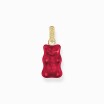 Pendentif THOMAS SABO X HARIBO Ourson rouge argent plaqué or et oxydes de zirconium