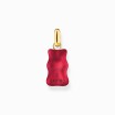 Pendentif THOMAS SABO X HARIBO Ourson rouge argent plaqué or et oxydes de zirconium