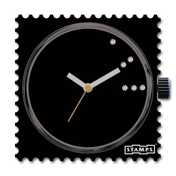 Montre Stamps Diamond Pure Black