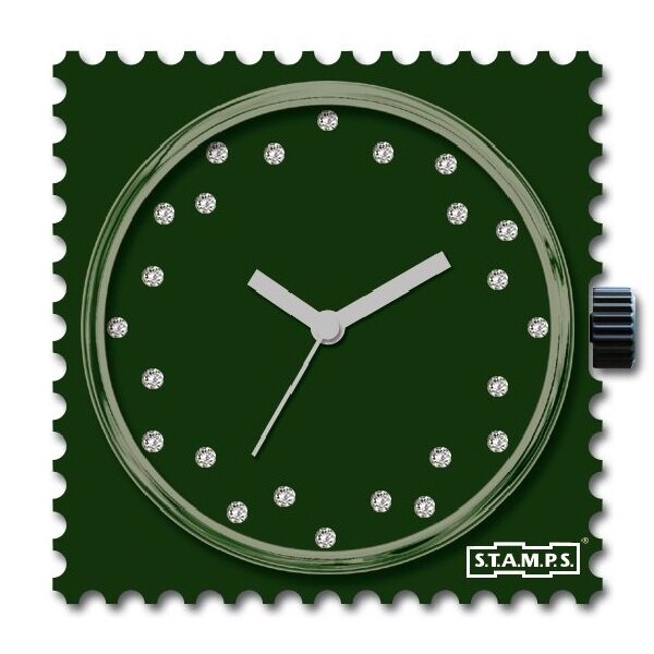 Montre Stamps Diamond Pure Dark Green