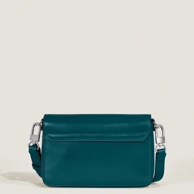 Sac reporter Montlbanc mini format bleu pétrole