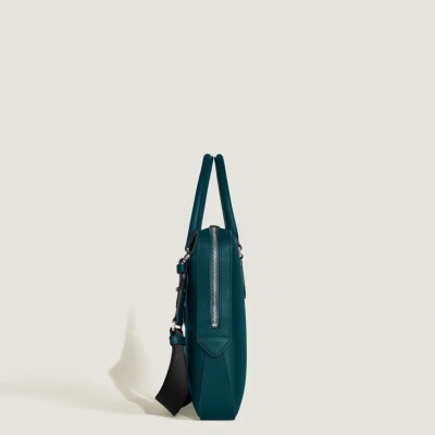 Porte-documents fin Montblanc Sartorial Bleu pétrole