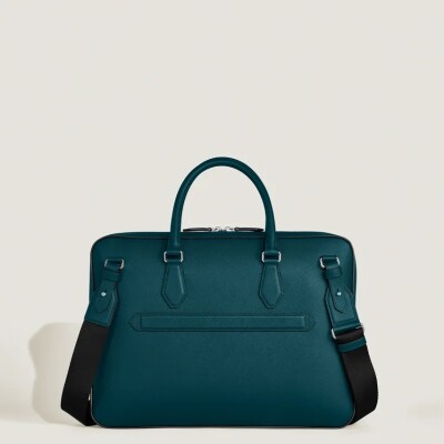 Porte-documents fin Montblanc Sartorial Bleu pétrole