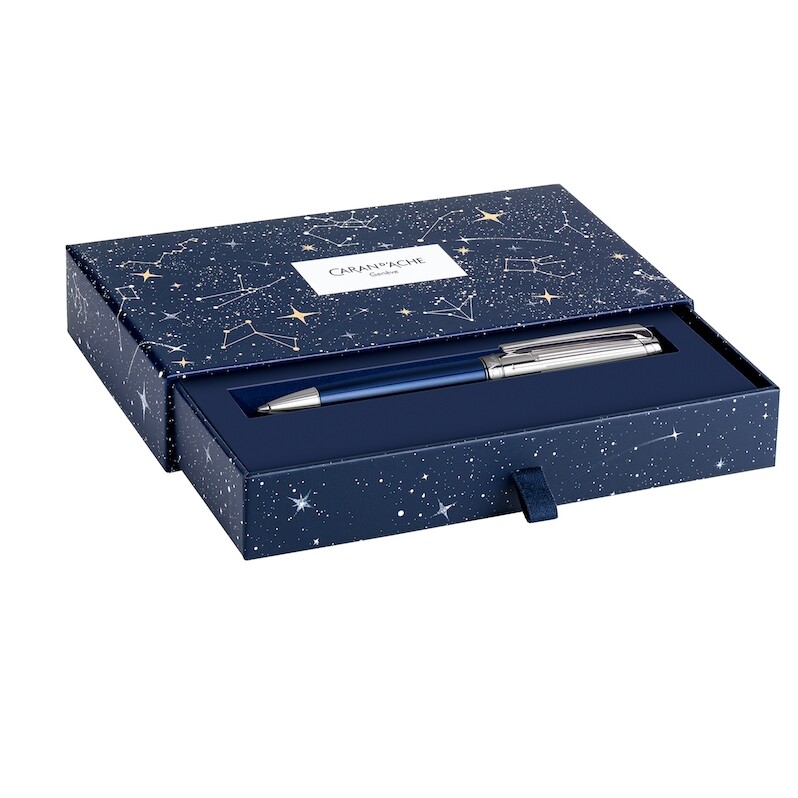 Stylo Bille Caran D'Ache LEMAN™ COSMIC BLUE – Édition Spéciale