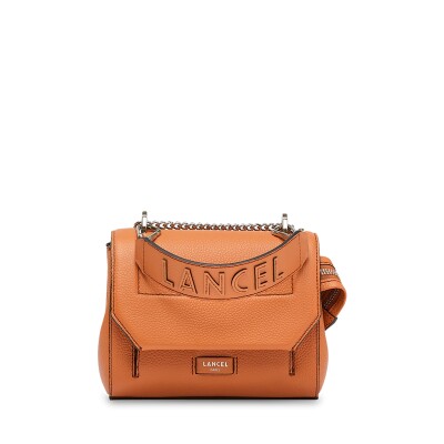 Sac rabat Ninon de Lancel S cuir camel