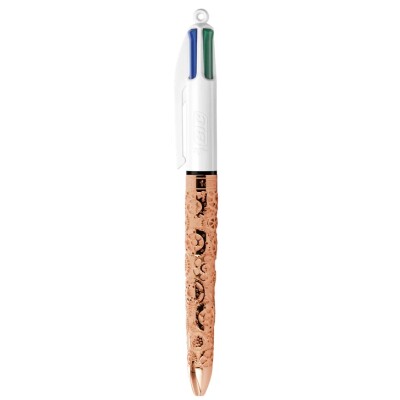 Stylo bille BIC X Tournaire 4 Couleurs Engrenages Rose - Série limitée