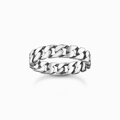 Bague à maillons en argent