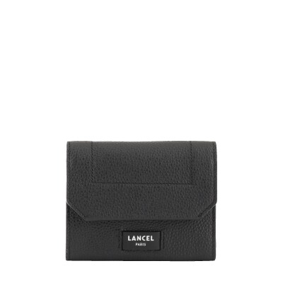 Portefeuille compact médium Ninon de Lancel à rabat Noir