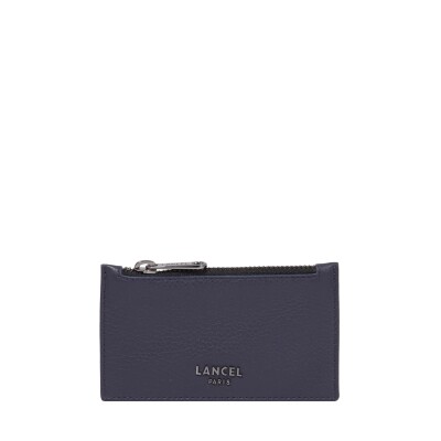 Porte-cartes zippé Côme de Lancel bleu marine