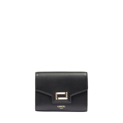 Portefeuille compact Angèle de Lancel à rabat noir