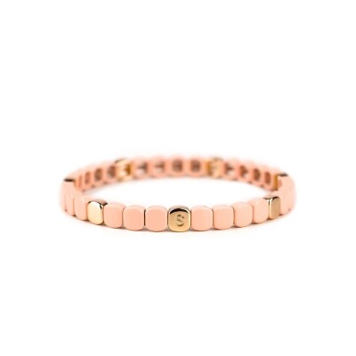 Bracelet Simone à Bordeaux Colorful Mini en métal émaillé nude M