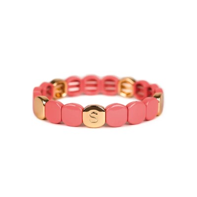 Bracelet Simone à Bordeaux Colorful en métal émaillé pasteque M