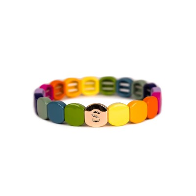 Bracelet Simone à Bordeaux Colorful en métal emaillé south beach M