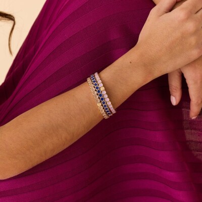 Bracelet Simone à Bordeaux Colormind Mini en métal emaillé Klein M