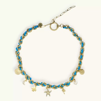 Collier monsens BYZANCE Bleu ciel