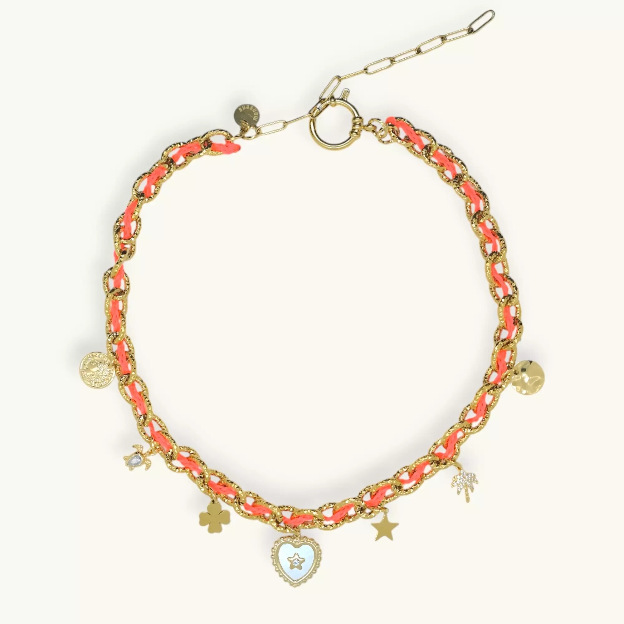 Collier monsens BYZANCE Corail 