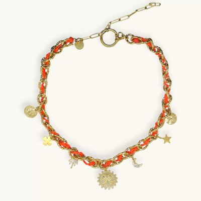 Collier monsens BYZANCE Orange