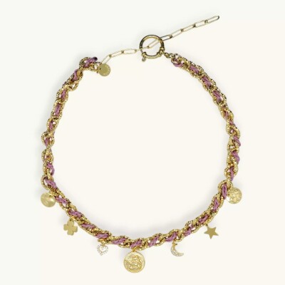 Collier monsens BYZANCE Rose Poudré