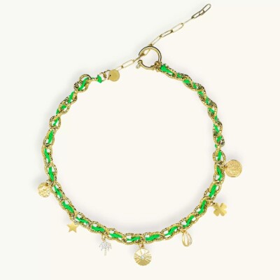Collier monsens BYZANCE Vert Fluo