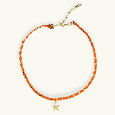 Collier monsens COUTURE Orange Fluo