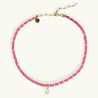 Collier monsens COUTURE Rose Fluo