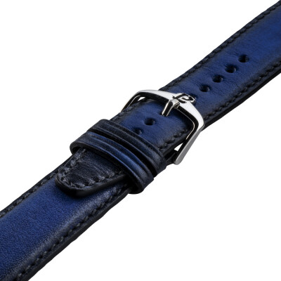 Montre 1977 Edmond Automatique 40mm Cadran bleu, cuir bleu
