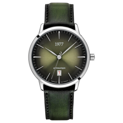 Montre 1977 Edmond Automatique 40mm Cadran vert, cuir vert