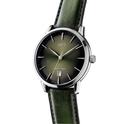 Montre 1977 Edmond Automatique 40mm Cadran vert, cuir vert