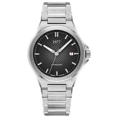 Montre 1977 Arsène Automatique 42,5mm Cadran noir, bracelet acier