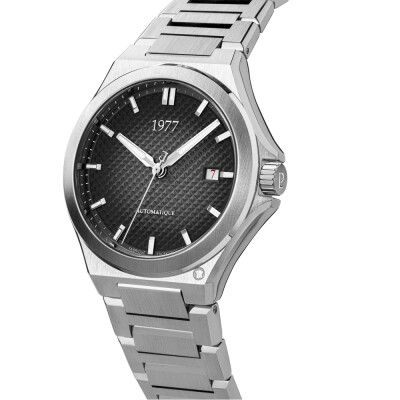 Montre 1977 Arsène Automatique 42,5mm Cadran noir, bracelet acier