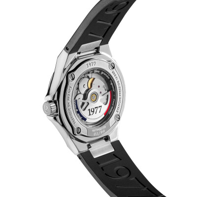 Montre 1977 Arsène Automatique 42,5mm Cadran noir, bracelet caoutchouc noir