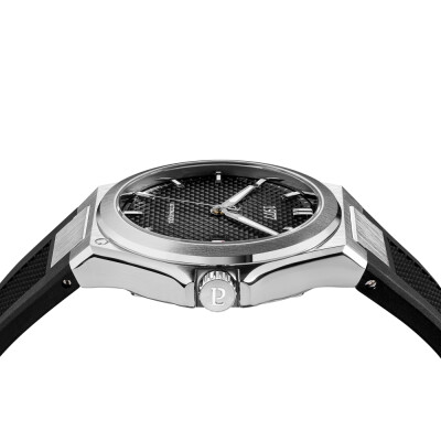 Montre 1977 Arsène Automatique 42,5mm Cadran noir, bracelet caoutchouc noir