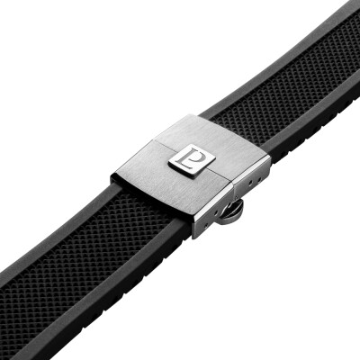 Montre 1977 Arsène Automatique 42,5mm Cadran noir, bracelet caoutchouc noir