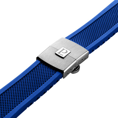 Montre 1977 Arsène Automatique 42,5mm Cadran bleu, bracelet caoutchouc bleu