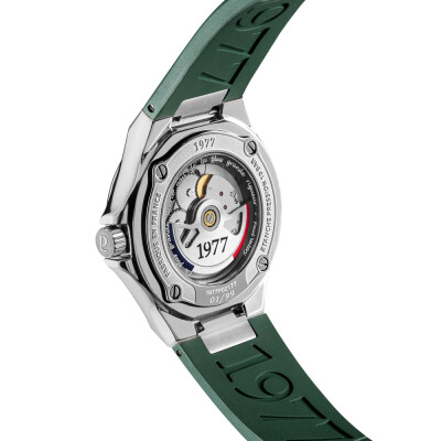 Montre 1977 Arsène Automatique 42,5mm Cadran vert, bracelet caoutchouc vert