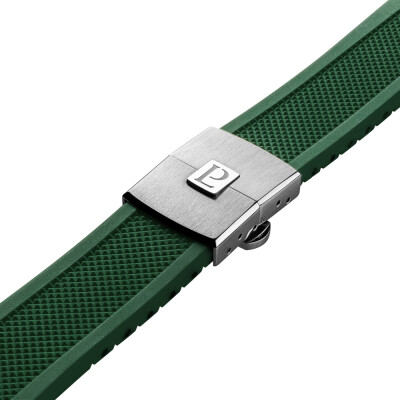 Montre 1977 Arsène Automatique 42,5mm Cadran vert, bracelet caoutchouc vert